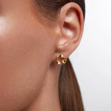 Pendientes Laira en Plata 925 Bañada en Oro de 18 Kt