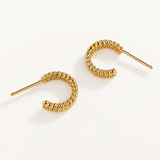 Pendientes Etria en Plata 925 Bañada en Oro de 18 Kt