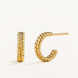 Pendientes Etria en Plata 925 Bañada en Oro de 18 Kt