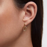 Pendientes Nodia en Plata 925 Bañada en Oro de 18 Kt
