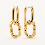 Pendientes Nodia en Plata 925 Bañada en Oro de 18 Kt
