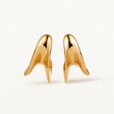 Pendientes Silena en Plata 925 Bañada en Oro de 18 Kt