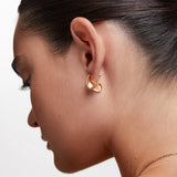 Pendientes Silena en Plata 925 Bañada en Oro de 18 Kt