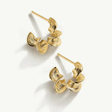 Pendientes Florena en Plata 925 Bañada en Oro de 18 Kt