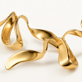Pendientes Voluta en Plata 925 Bañada en Oro de 18 Kt