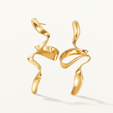 Pendientes Voluta en Plata 925 Bañada en Oro de 18 Kt