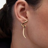 Pendientes Liora en Plata 925 Bañada en Oro de 18 Kt