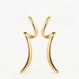 Pendientes Liora en Plata 925 Bañada en Oro de 18 Kt
