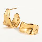Pendientes Ivara en Plata 925 Bañada en Oro de 18 Kt