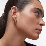 Pendientes Nera en Plata 925 Bañada en Oro de 18 Kt