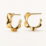 Pendientes Nera en Plata 925 Bañada en Oro de 18 Kt