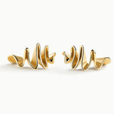 Pendientes Spira en Plata 925 Bañada en Oro de 18 Kt