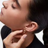 Pendientes Stilla Fiore en Plata 925 Bañada en Oro de 18 Kt