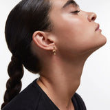 Pendientes Stilla Fiore en Plata 925 Bañada en Oro de 18 Kt