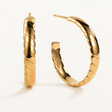 Pendientes Senda en Plata 925 Bañada en Oro de 18 Kt
