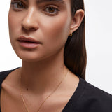 Pendientes Duality Twist en Plata 925 Bañada en Oro de 18 Kt