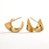 Pendientes Teria en Plata 925 Bañada en Oro de 18 Kt