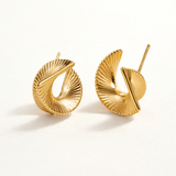 Pendientes Teria en Plata 925 Bañada en Oro de 18 Kt