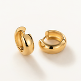 Pendientes Aros 15 mm en Plata 925 Bañada en Oro de 18 Kt
