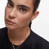 Pendientes Aros 15 mm en Plata 925 Bañada en Oro de 18 Kt