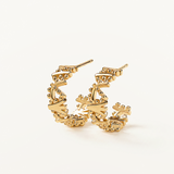 Pendientes Mini Beads Babel en Plata 925 Bañada en Oro de 18 Kt