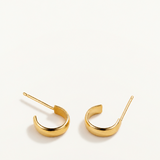 Pendientes Bold Mini Hoop en Plata 925 Bañada en Oro de 18 Kt