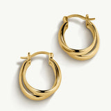 Pendientes Links Bell en Plata 925 Bañada en Oro de 18 Kt