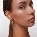 Pendientes Juli Maxi en Plata 925 Bañada en Oro de 18 Kt