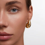 Pendientes Juli Maxi en Plata 925 Bañada en Oro de 18 Kt