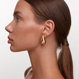 Pendientes Juli Maxi en Plata 925 Bañada en Oro de 18 Kt