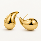 Pendientes Juli Maxi en Plata 925 Bañada en Oro de 18 Kt