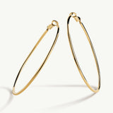 Pendientes Aro Vera 60 mm en Plata 925 Bañada en Oro de 18 Kt