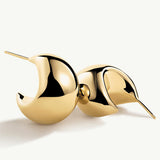 Pendientes Bold Cleo en Plata 925 Bañada en Oro de 18 Kt