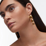 Pendientes Melt en Plata 925 Bañada en Oro de 18 Kt