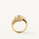 Sortija Radiance Duo en Plata 925 Bañada en Oro de 18 Kt