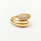 Sortija Radiance Duo en Plata 925 Bañada en Oro de 18 Kt