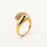 Sortija Radiance Duo en Plata 925 Bañada en Oro de 18 Kt