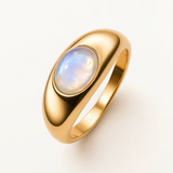 Sortija Sello Eira en Plata 925 Bañada en Oro de 18 Kt
