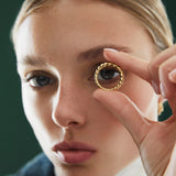 Sortija Twist en Plata 925 Bañada en Oro de 18 Kt