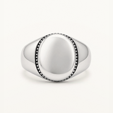 Anillo Sello Bolden Bezel en Plata de Primera Ley