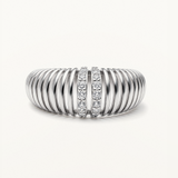 Sortija Daily Icons Bombé en Plata de Primera Ley