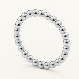 Sortija Mini Beads M en Plata de Primera Ley