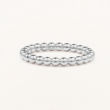 Sortija Mini Beads M en Plata de Primera Ley
