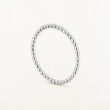 Sortija Mini Beads S en Plata de Primera Ley