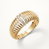Sortija Daily Icons Bombé en Plata 925 Bañada en Oro de 18 Kt