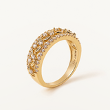 Sortija Caelia en Plata 925 Bañada en Oro de 18 Kt