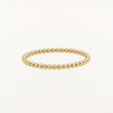 Sortija Mini Beads S en Plata 925 Bañada en Oro de 18 Kt