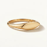 Sortija Sello Axis en Plata 925 Bañada en Oro de 18 kt