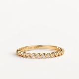Sortija Serenae Line en Plata 925 Bañada en Oro de 18 Kt