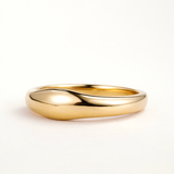 Sortija Callie Band en Plata 925 Bañada en Oro de 18 Kt